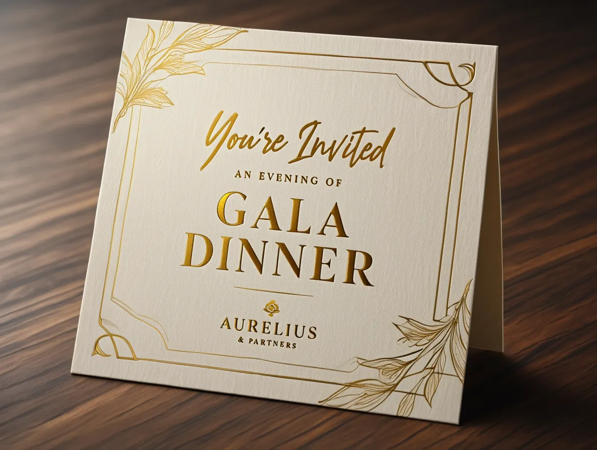 Brand-aligned invitation design